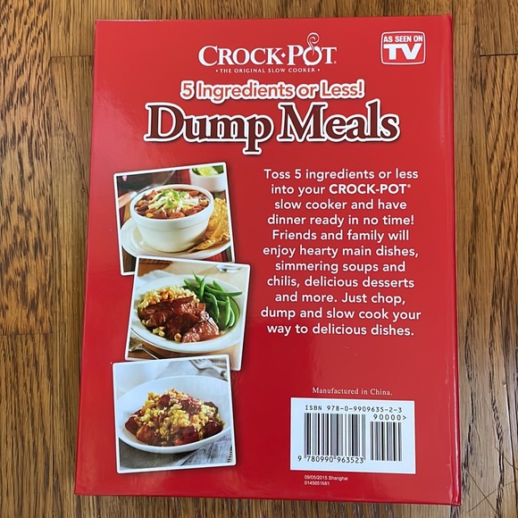 Kitchen Dump Meals Cook Book For Crock Pot 5 Ingredients Or Less By